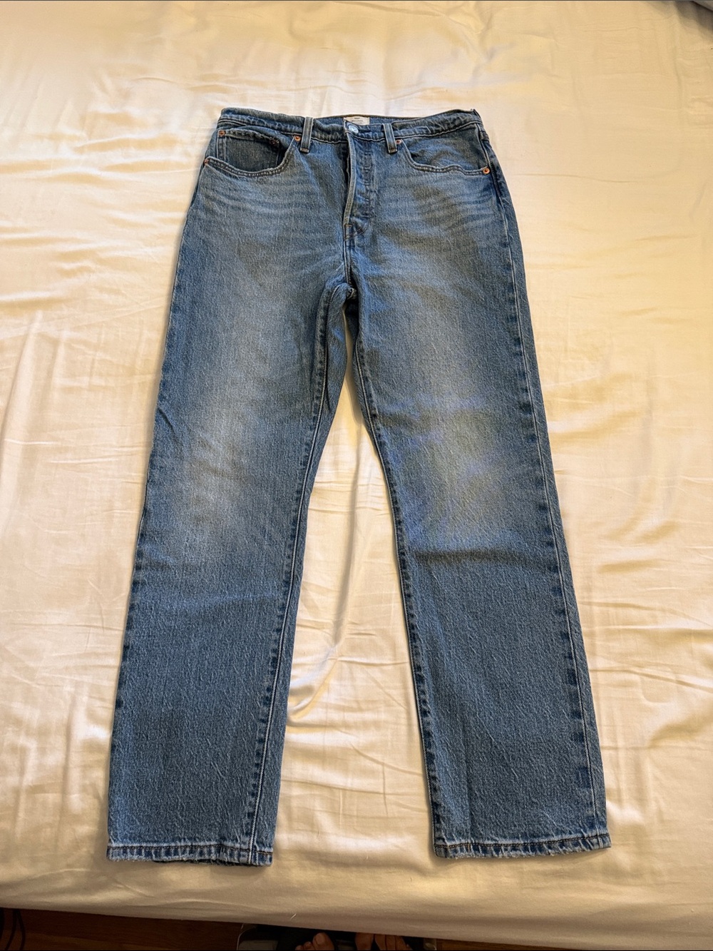 Levi's Women's Light Blue Straight Leg Jeans 31 x 30